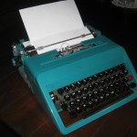 Olivetti Typewrite on a desk