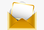 Gold Envelope Button